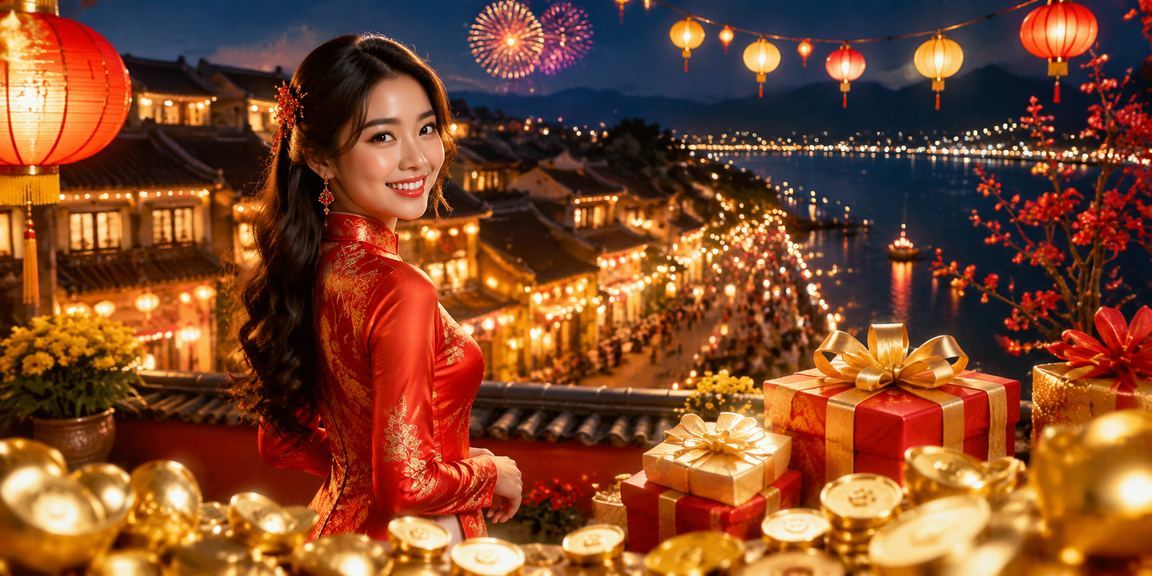 Đèn lồng Hội An lung linh trong đêm hội – nguồn cảm hứng cho slots chủ đề Việt Nam tại d159v